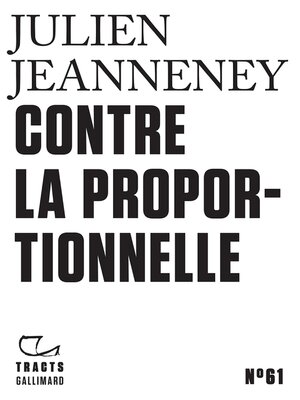 cover image of Tracts (N°61)--Contre la proportionnelle
